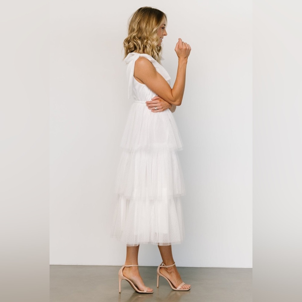 Pinkblush tulle tutu tiered midi dress nwot - Picture 2 of 6